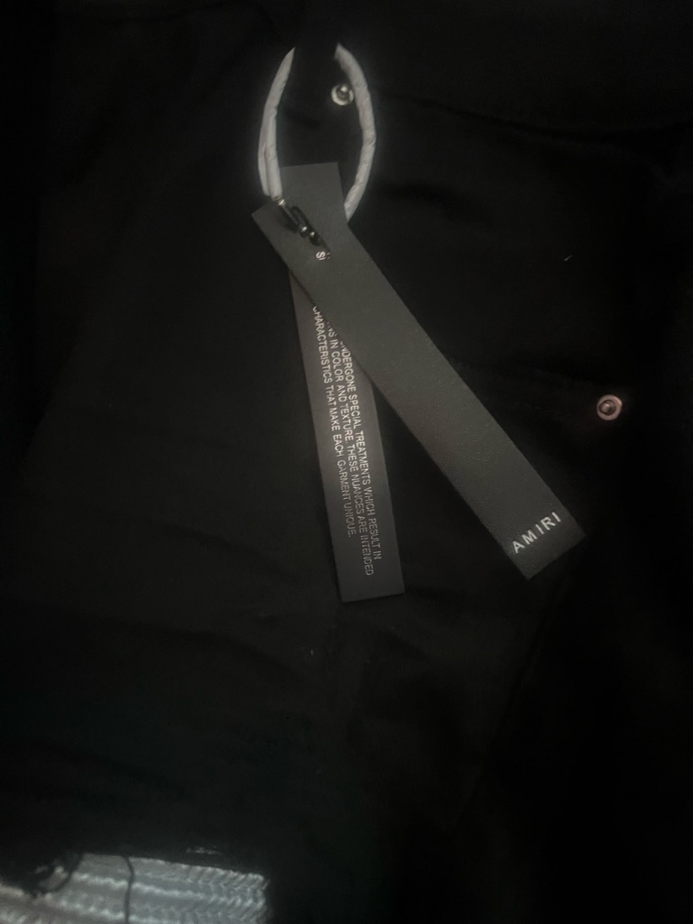 AMIRI Black Jacket with Branded Tags